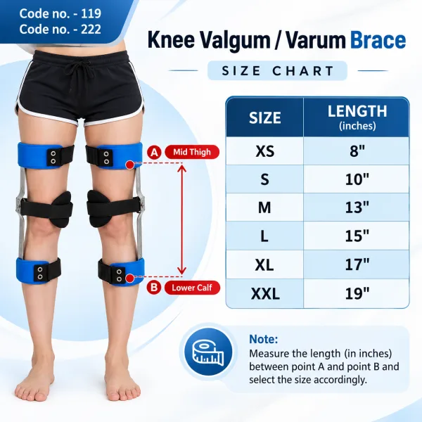 Medilink Bow Leg & Knock Knee Brace for Leg Alignment Support, Adjustable | 1 Pair
