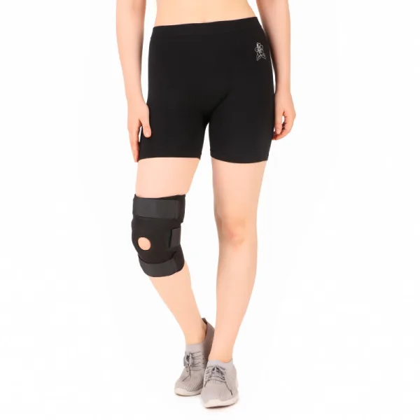 BeltWala Medilink Hinged Knee Support Brace for Men & Women | Open Patella Compression Knee Brace with Adjustable Straps for Arthritis, Knee Pain Relief, Joint Stability & Injury Recovery