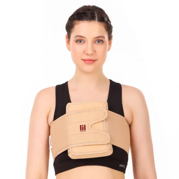 BeltWala Medilink Padded Chest Binder | Adjustable Chest Compression Wrap for Rib Support