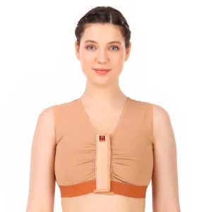 BeltWala Medilink Post Surgery Compression Bra for Women | Front Zip Surgical Recovery Bra | Moderate Compression Support for Breast Surgery, Augmentation, Reduction, Mastectomy & Post-Operative Recovery