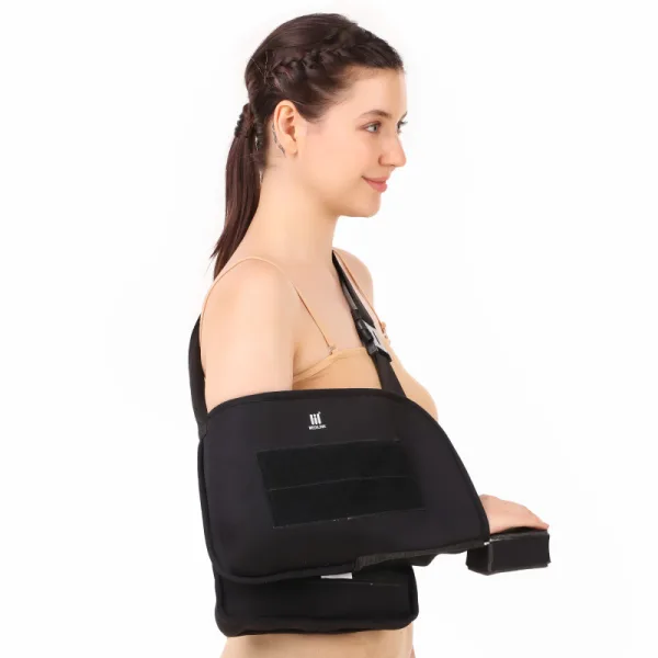 BeltWala Shoulder Abduction Sling & pillow - Immobilizer for Injury Support - Pain Relief Arm Pillow for Rotator Cuff, Sublexion, Surgery, Dislocated, Broken Arm - Brace Includes Pocket Strap