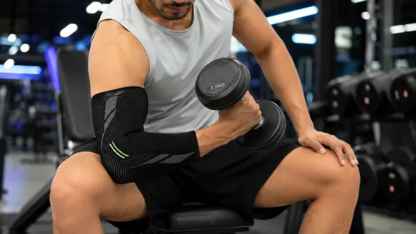 BeltWala Medilink 3D Elbow Compression Sleeves (Pair) | Elbow Support for Gym, Weightlifting, Sports, Tennis Elbow, Tendonitis & Joint Stability for Men & Women