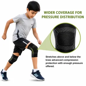 BeltWala Medilink 3D Knee Cap for Kids | Compression Knee Support Sleeve for Sports, Running, Cycling, Outdoor Activities, Joint Stability & Everyday Comfort (Pair)
