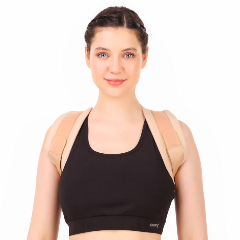Medilink Clavicle Support for Men & Women | Adjustable Upper Back Posture Corrector for Shoulder Alignment, Clavicle Support & Posture Improvement