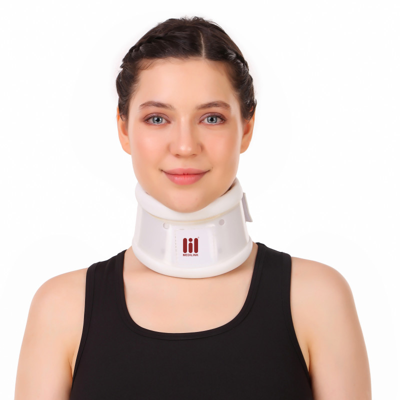 Medilink Hard Cervical Collar | Ergonomic Neck Brace for Cervical Support, Neck Immobilization & Injury Recovery