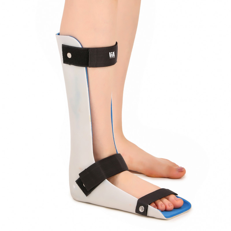 Medilink Foot Drop Splint Left leg padded (With Liner)- orthopedic ankle foot brace stabilizer