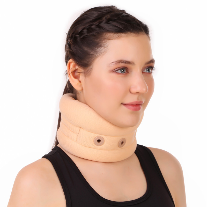 Medilink Soft Cervical Collar with Eyelet | Breathable Foam Neck Support Brace for Cervical Spondylosis, Neck Strain, Muscle Spasm & Cervical Rehabilitation