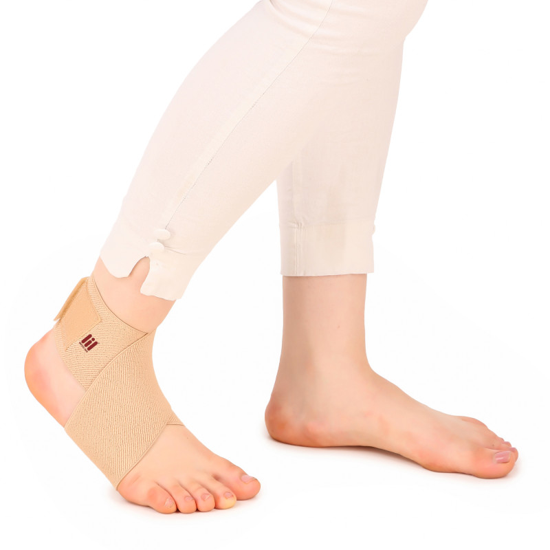 Medilink Ankle Wrap for Men & Women | Adjustable Compression Support for Plantar Fasciitis, Achilles Tendinitis, Ankle Sprains, Swelling & Joint Stability