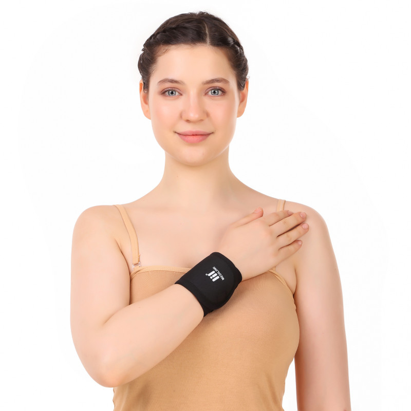 Medilink Wrist Band for Gym, Sports & Daily Support | Soft Sweat Absorbent Wrist Support Band for Men & Women