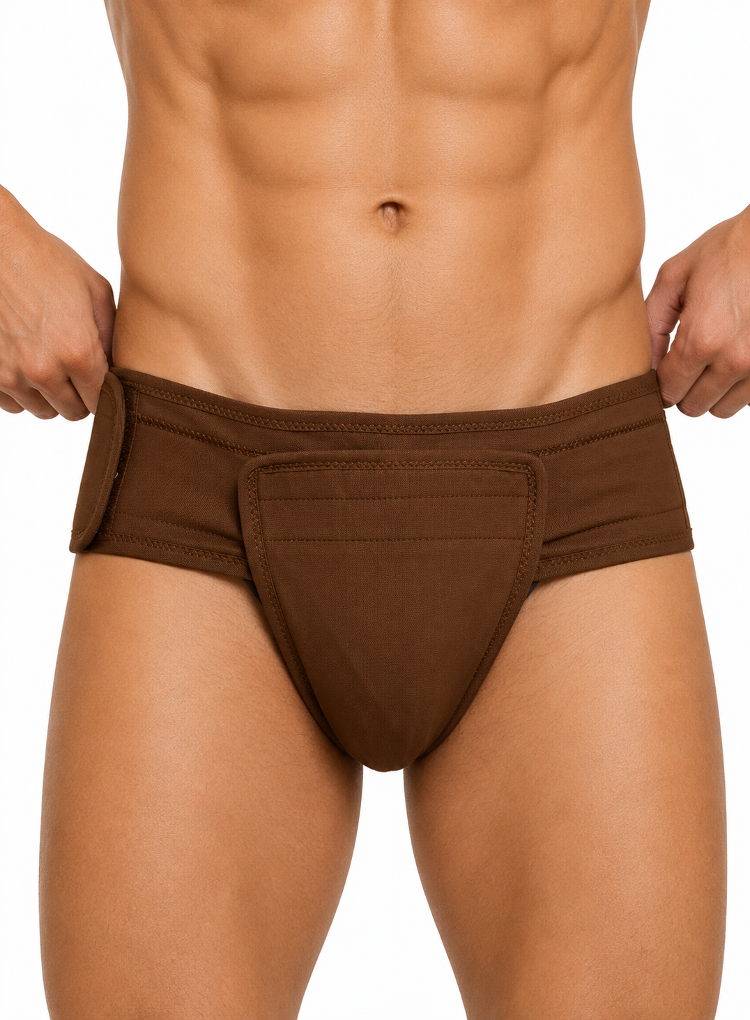 Medilink Inguinal Hernia Support Belt for Men | Adjustable Compression Support with Scrotal Support Pouch for Daily Wear & Activity