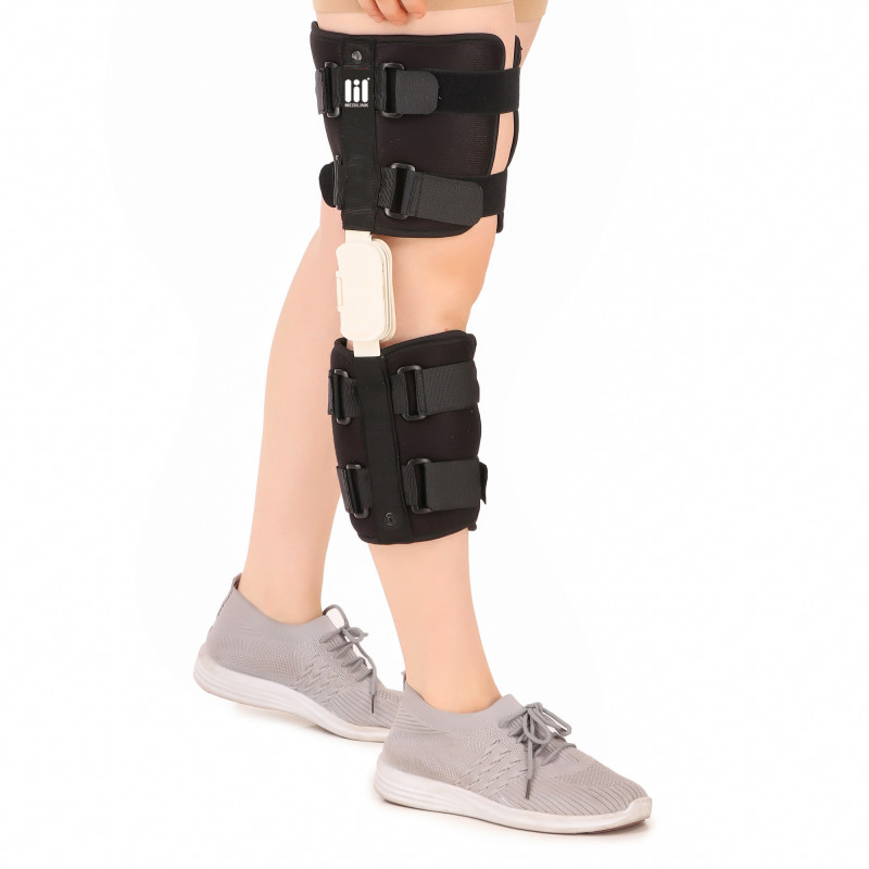 Medilink ROM Knee Brace – Adjustable Range of Motion Knee Support Brace for Post-Surgery Recovery, Ligament Injuries, ACL/PCL Rehabilitation & Knee Stabilization